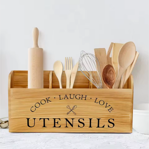 Image of منظم أدوات الطبخ + حامل للمناديل