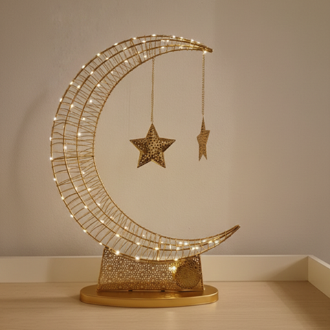 Image of هلال مضيء بعلاقات نجوم