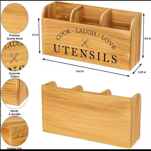 منظم أدوات الطبخ + حامل للمناديل