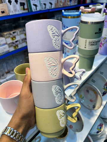 Image of طقم مجات فراشة 4 قطع