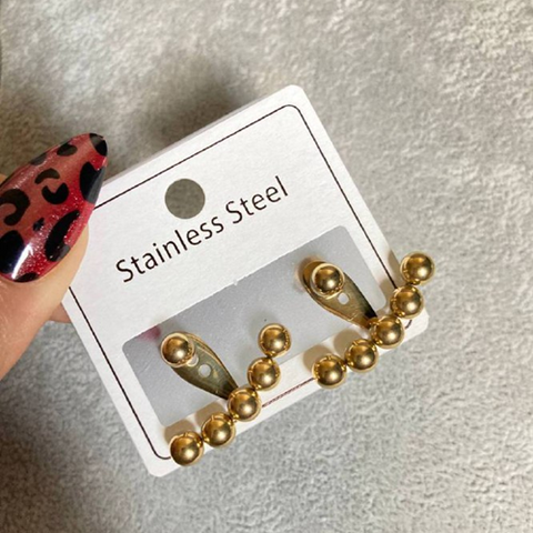 Image of حلق ستانلس فصوص