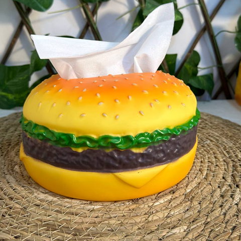 Image of علبة مناديل شكل برجر