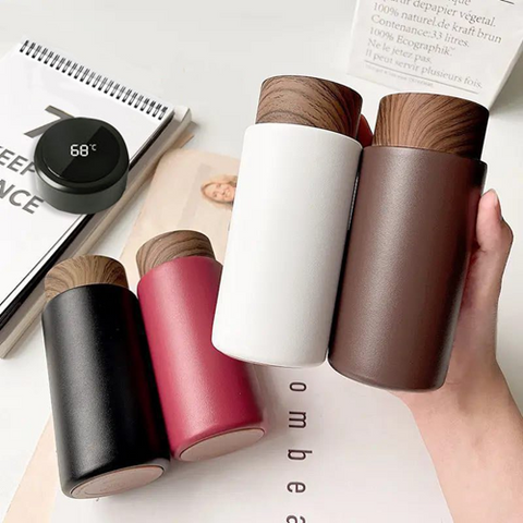 Image of ترمس ميني بغطاء خشبي