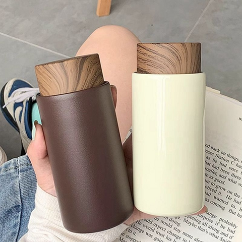 Image of ترمس ميني بغطاء خشبي