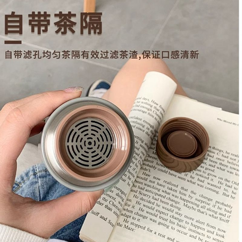 Image of ترمس ميني بغطاء خشبي