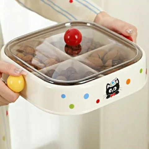 Image of طبق تسالي مقسم 2 دور