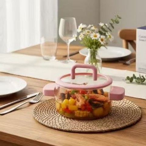 Image of حلة بايركس بيد ومقبض سيليكون