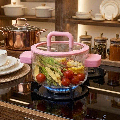 Image of حلة بايركس بيد ومقبض سيليكون