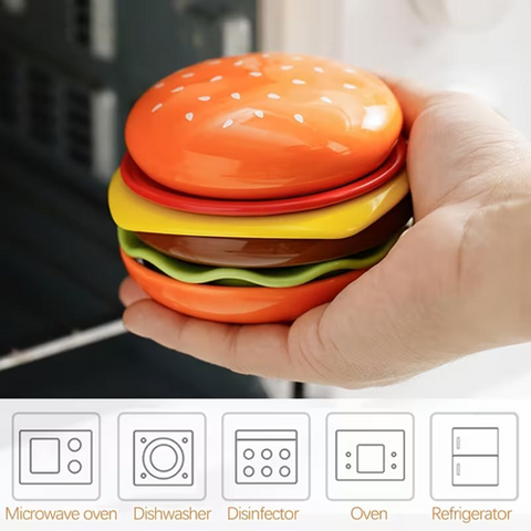 Image of طقم أطباق ميني شكل برجر