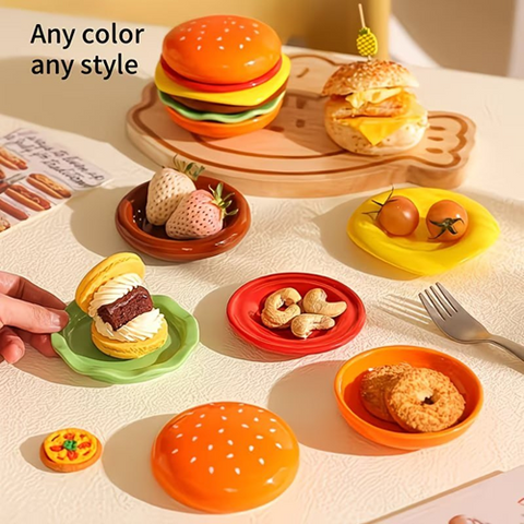 Image of طقم أطباق ميني شكل برجر