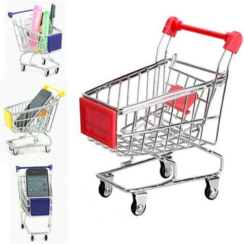 Image of سلة تقديم الفرايز شكل عربة تسوق