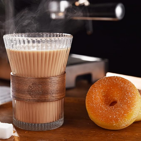 Image of كوب مضلع بأطار خشب