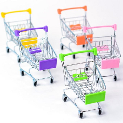 Image of سلة تقديم الفرايز شكل عربة تسوق