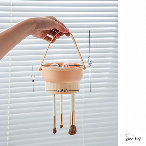 Image of طبق 2 في 1 لتنظيف فرش الميكب