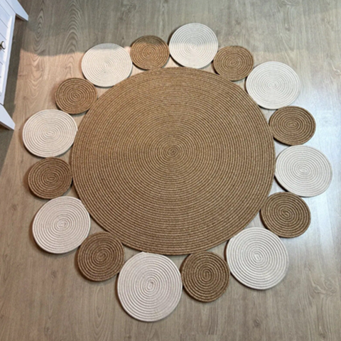 Image of سجادة جوت دائرية