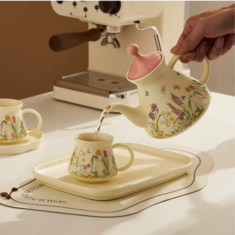 Image of طقم شاي بورسلين 4 قطع