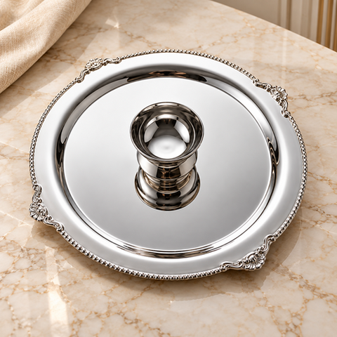 Image of صينية تقديم بوعاء صوصات مدمج