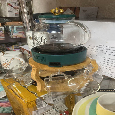 Image of طقم براد بايركس بسخان كهربائي +6 كوب