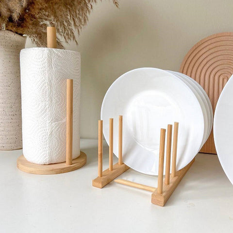 Image of حامل أطباق خشبي