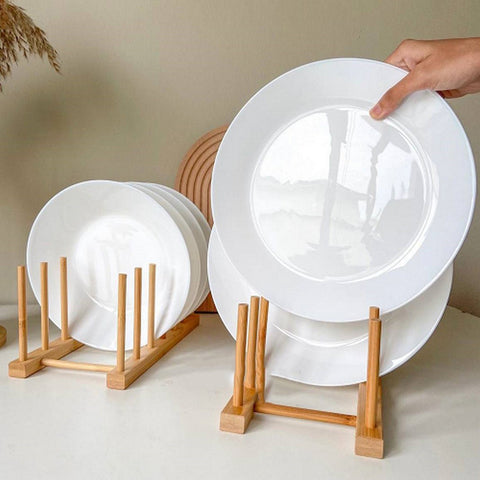 Image of حامل أطباق خشبي