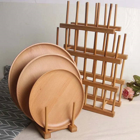Image of حامل أطباق خشبي