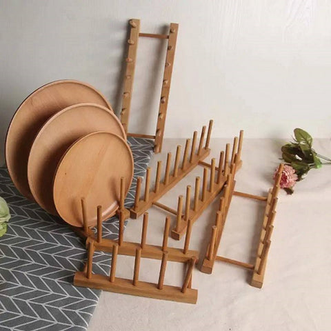 Image of حامل أطباق خشبي