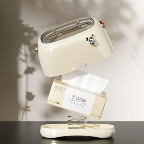 Image of علبة مناديل بيد جلد