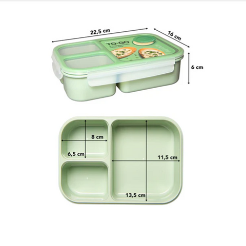 Image of لوك أند لوك لانش بوكس مقسم 980 ملي