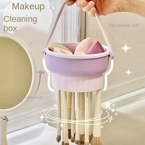 Image of طبق 2 في 1 لتنظيف فرش الميكب