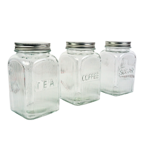 Image of طقم برطمانات زجاج Danny Home