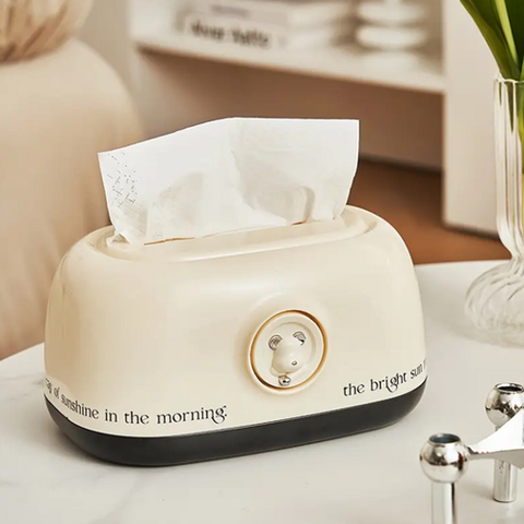 Image of علبة مناديل شكل دبدوب