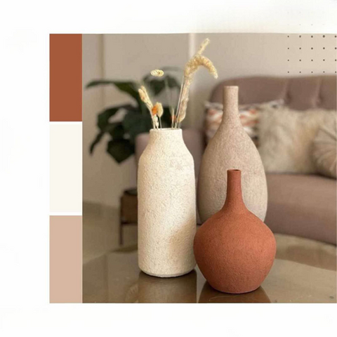 Image of طقم فازات فخار 3 قطع