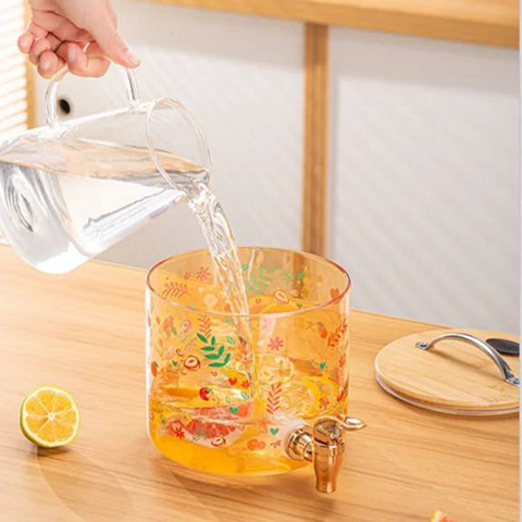 Image of ديسبنسر عصائر غزالة بحامل خشبي