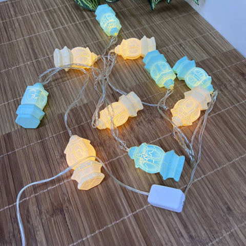 Image of فرع إضاءة فوانيس ونجوم