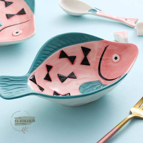 Image of طقم عشاء شكل سمك 24 قطعة