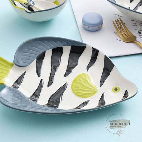 Image of طقم عشاء شكل سمك 24 قطعة