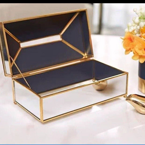 Image of بوكس زجاج للمناديل والأكسسورات