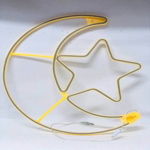 Image of هلال بنجمة مضيئة