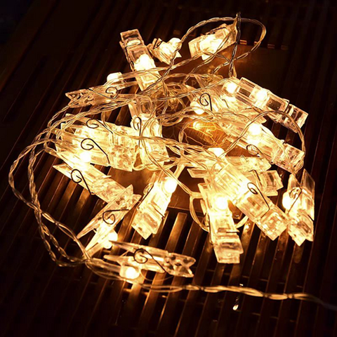 Image of شريط إضاءة بمشبك للصور