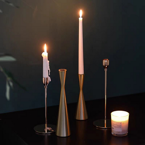 Image of طقم شمعدان جولد 3 قطع