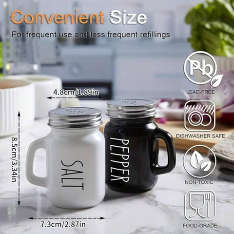 Image of طقم 2 برطمان للملح والفلفل