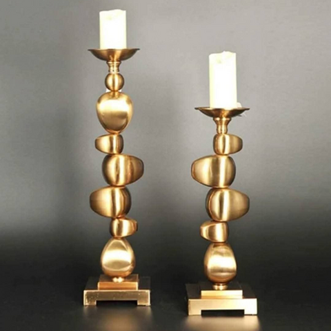 Image of طقم شمعدان جولد 2 قطعة