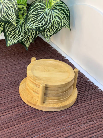 Image of طقم كوستر خشب 6 قطع