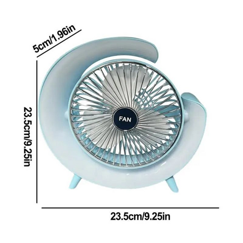 Image of مروحة بإضاءة ليد قابلة للشحن