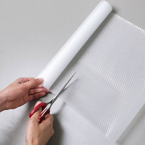 Image of رول سيليكون أبيض للأدراج