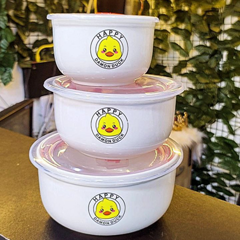 Image of طقم علب ثلاجة بورسلين 3 قطع