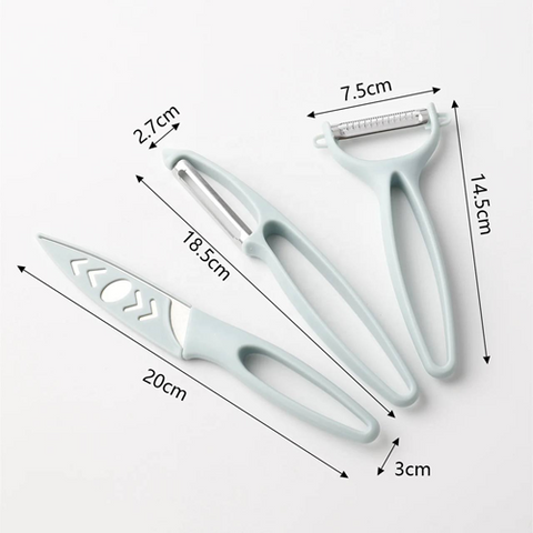 Image of طقم أدوات المطبخ 3×1 للتقطيع والتقشير