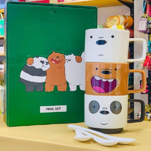 Image of طقم مجات بالمعلقة 3 قطع