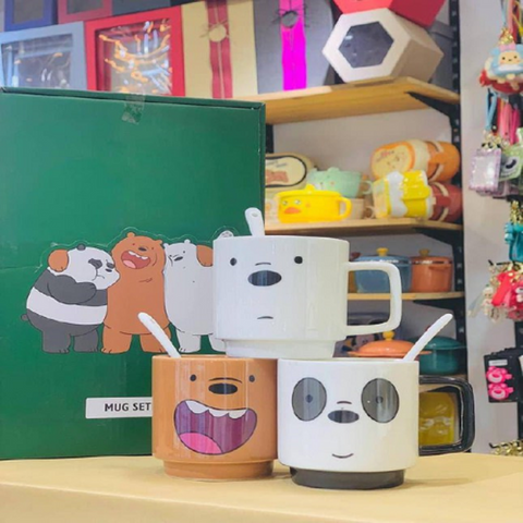 Image of طقم مجات بالمعلقة 3 قطع