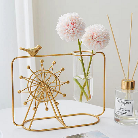 Image of ديكور جولد بفازة زجاج